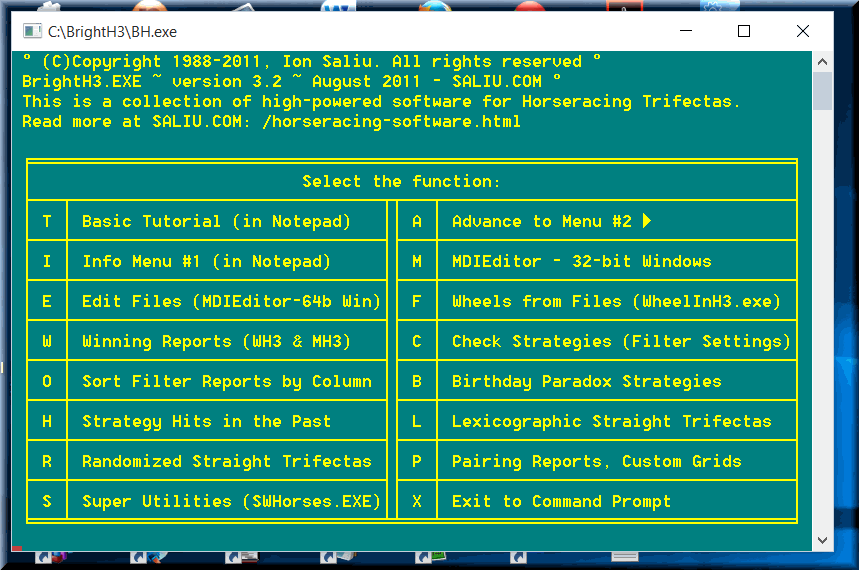 The best horse racing software programs can also wheel trifectas in lotto-like horse wheels.