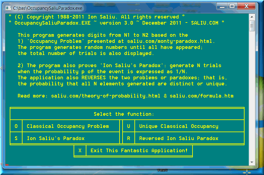 Science Software: Statistics, Probability, Odds, Combinatorial Mathematics, Algorithms.