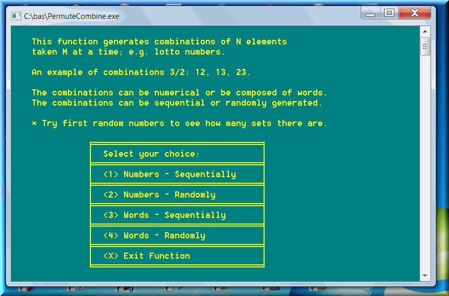 The complex formulas of combinations are derived from combinatorics of arrangements.