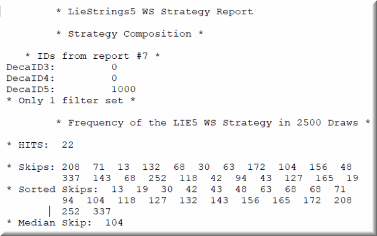 The reversed lotto strategy can be checked against past lottery drawings.