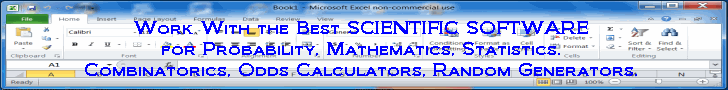 Scientific, science software, mathematics, statistics, probability, combinatorics, odds.